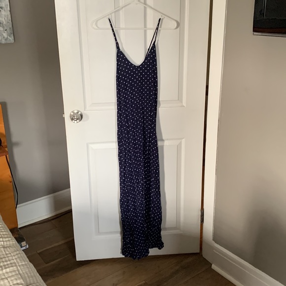 Classic Navy Polka Dot Maxi Sundress from Old Navy Women’s Size Small - Picture 3 of 4